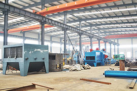 車間擺放的拋丸機(jī)半成品 車間擺放的拋丸機(jī)半成品