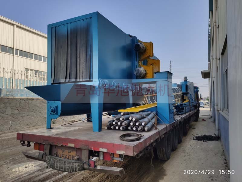 Q6915輥道通過式拋丸機發往云南大理